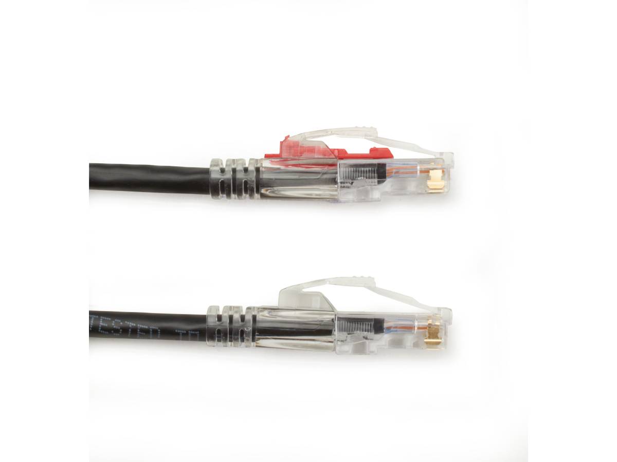 Cable de conexión Gigabase 3 Cat5E de Black Box Corp, negro, 2,13 m