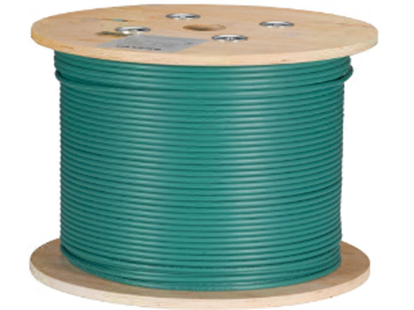 Cable blindado Cat6A a granel F/UTP 1000 de Black Box Corp, color verde