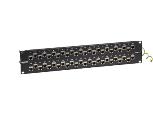Cable de conexión Black Box Corp Gigatrue 3 Cat6 de 48 puertos, color rojo