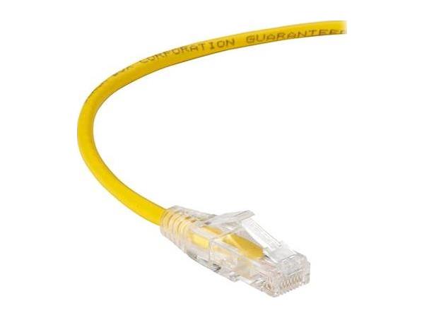 Black Box Corp Slim-Net Cat6 Patch Cable Yellow 10Ft