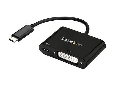 Adaptador USB C a DVI con suministro de energía