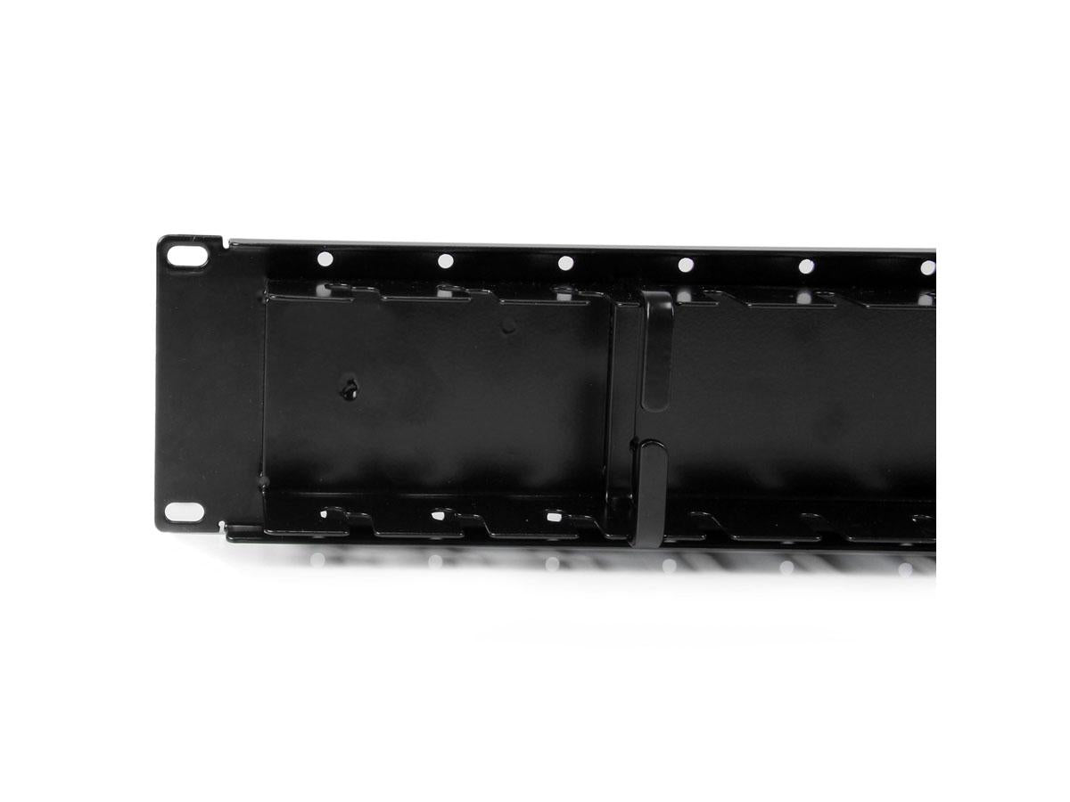 Startech.Com Panneau de gestion de câbles horizontal double face 2U avec