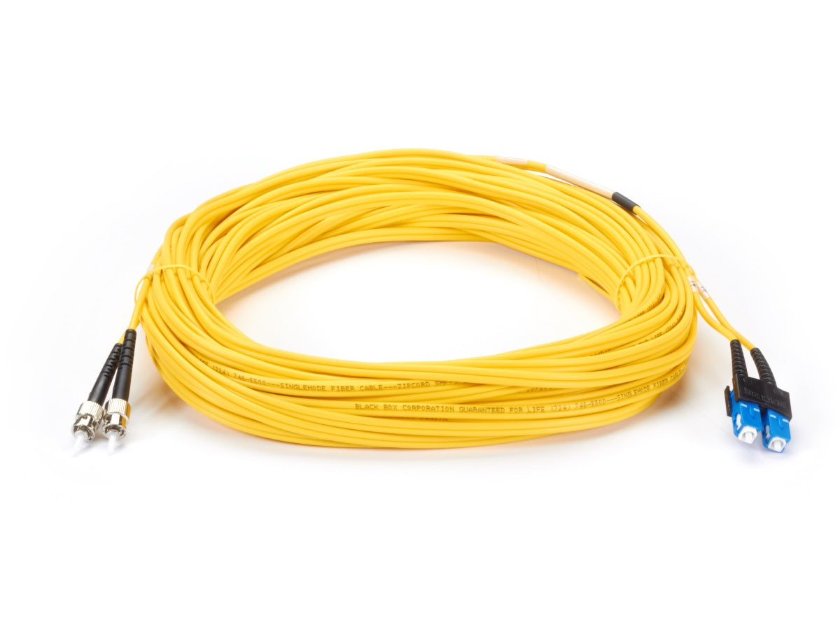 Cable de 9,0 micrones de Black Box Corp, St Sc, PVC, 3 m