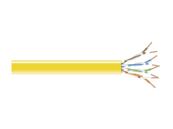 Cable trenzado amarillo y negro de 304 m (1000 pies) Evnsl084A-1000