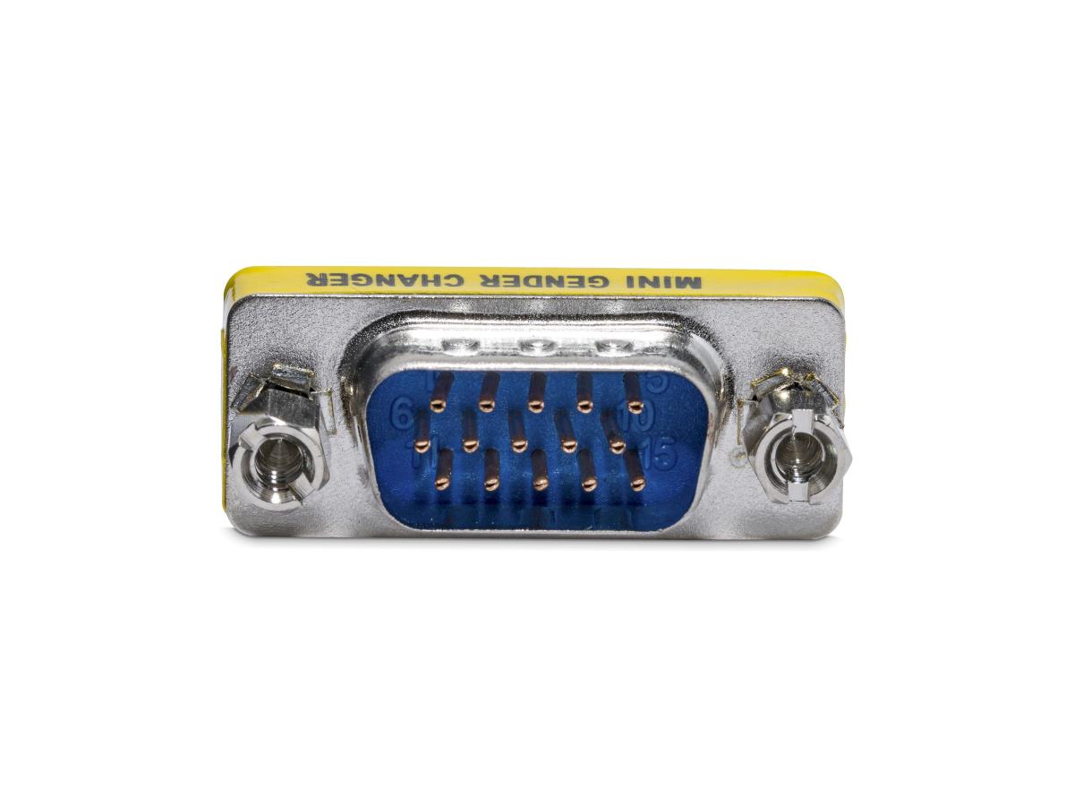 Cambiador de género VGA HD15 Slimline - M/M