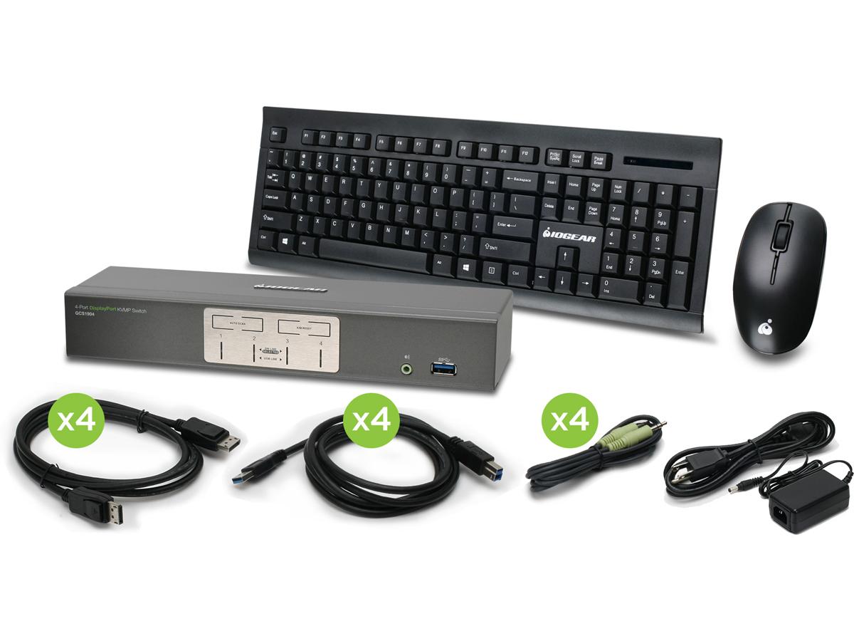Écran Iogear 4-Prt 4K UHD