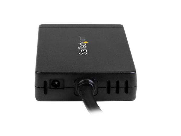 Hub USB C de 3 puertos GbE C a adaptador de corriente A