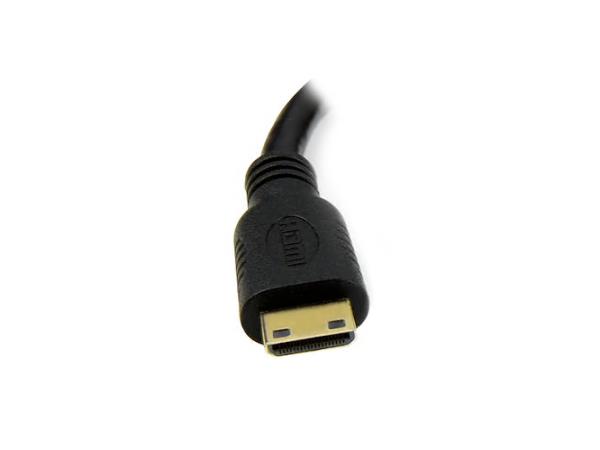 Cable mini HDMI a DVI-D macho a hembra de 8 pulgadas (20 cm)
