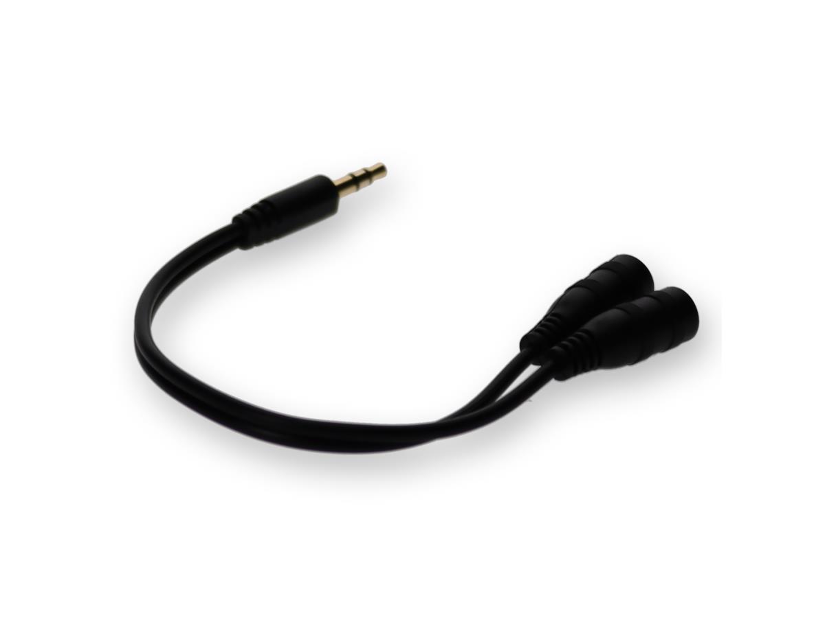 Add-On5Pk 8In Audio M/F Splitter Cable