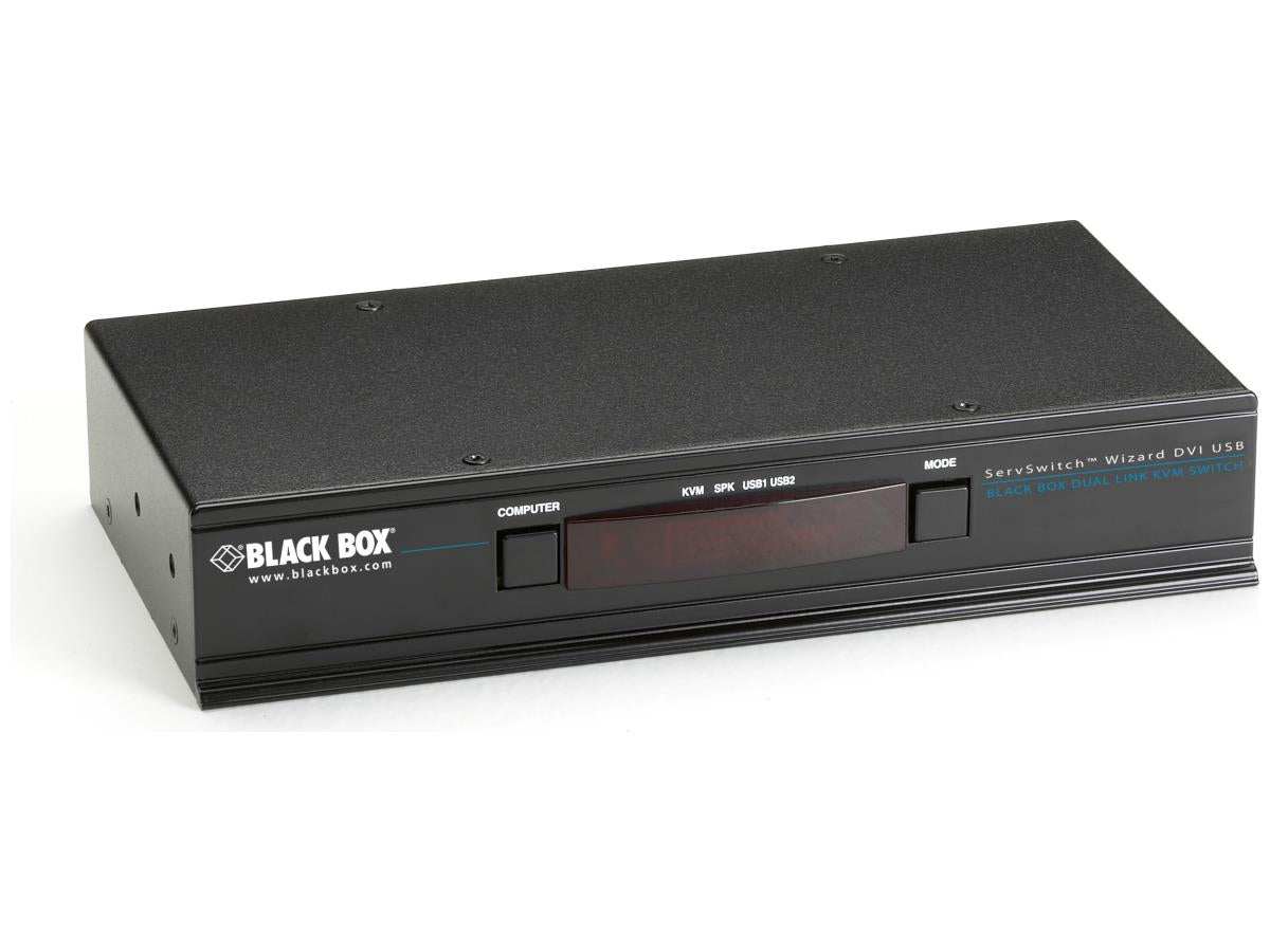 Black Box Corp Ch Wizard DVI de doble enlace (USB), 4 Kv2004A