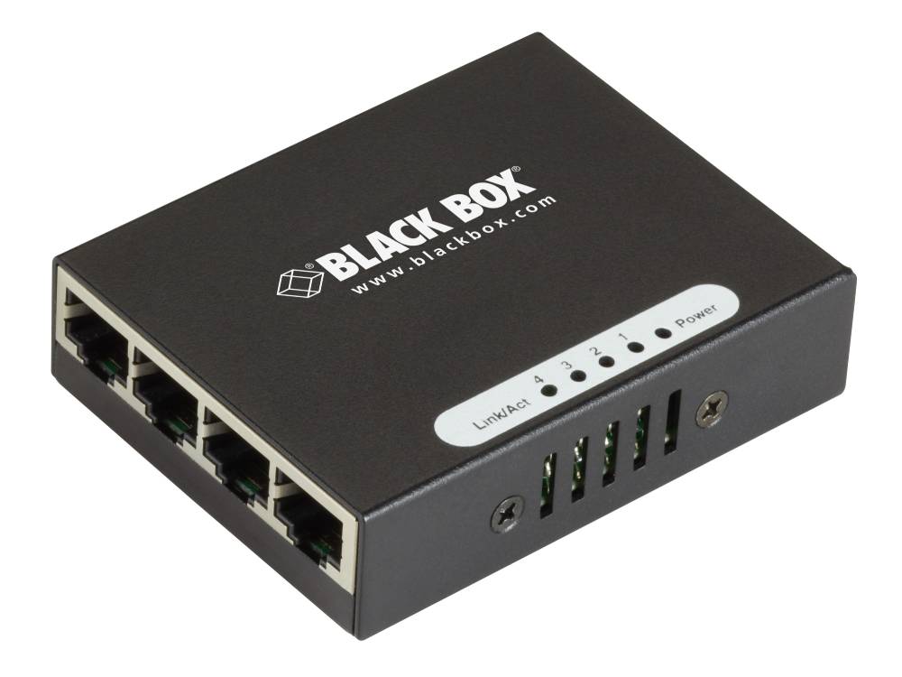 Black Box Corp Sb-Powered Gigabit 4-Port Switch Lgb304A