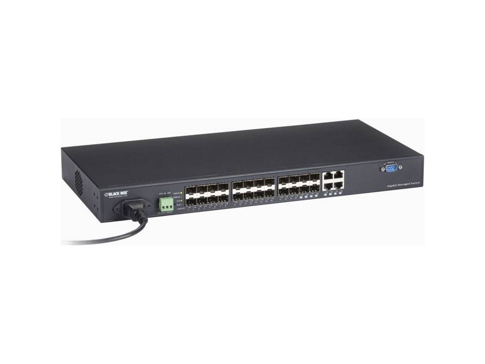 Conmutador administrado Black Box Corp Lgb5124A-R2