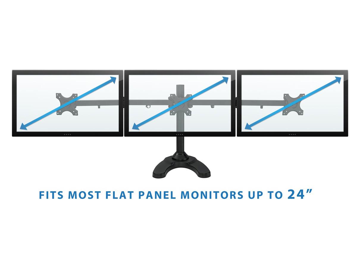 Mount It Triple Monitor Desk Mount Stand Mi-789