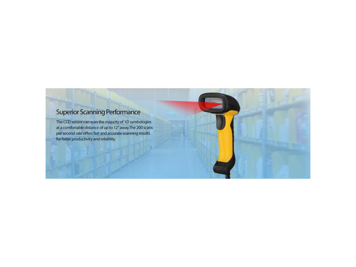 Adesso Ccd H&Held Scanner de codes à barres