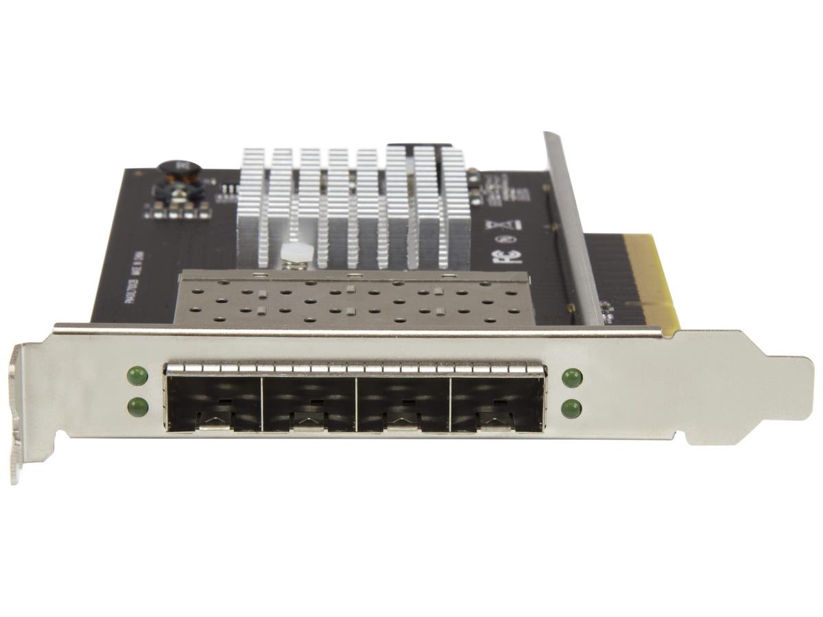 Tarjeta de red Startech.Com de cuatro puertos 10G SFP+, Intel XL710 Open SFP