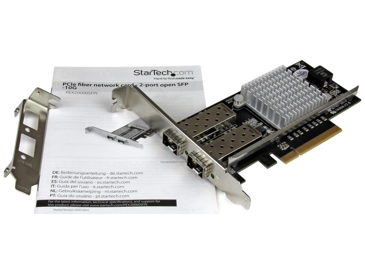 Carte réseau 10G Startech.Com - 2x 10G Open SFP+ Multimode Fibre LC