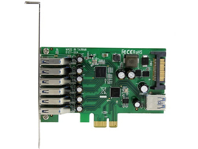 Carte PCI Express USB 3.0 StarTech.com 7 ports (standard et low-profil)