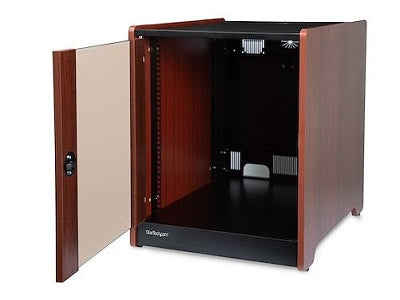Startech.Com - Gabinete Rack AV de 12 U - 21" de profundidad - Acabado en Madera - Piso