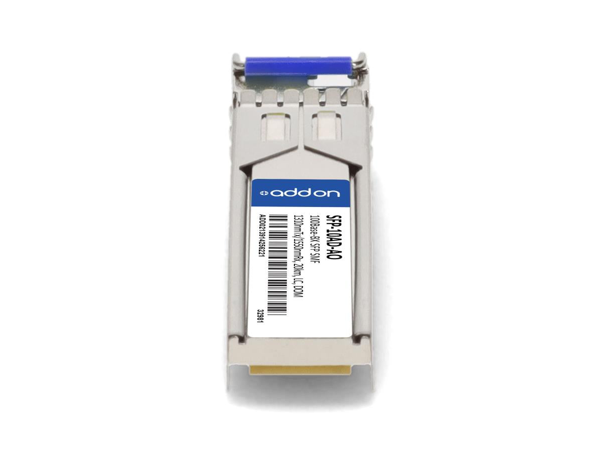 Transceiver SFP 100Base-BX compatible avec Addon Rad SFP-10Ad conforme à la norme Taa