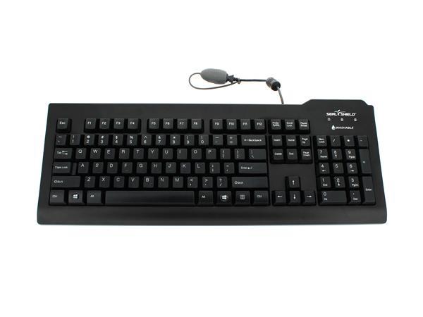 Clavier médical Seal Shield avec connexion rapide (noir)
