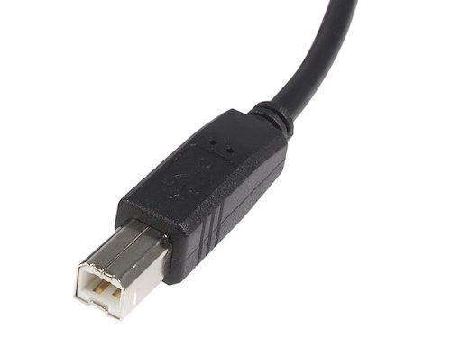 Cable USB 2.0 de 3 m con certificación A a B de Startech.Com - M/M - 3 m (típico)