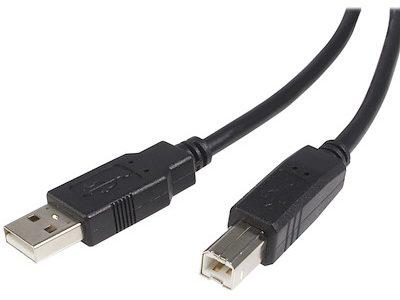 Cable USB 2.0 de 3 m con certificación A a B de Startech.Com - M/M - 3 m (típico)