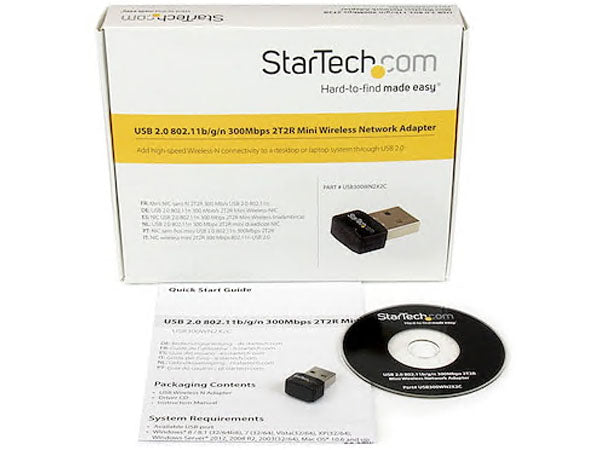 Startech.Com Usb 2.0 300 Mbps Mini Wireless-N Network Adapter - 80