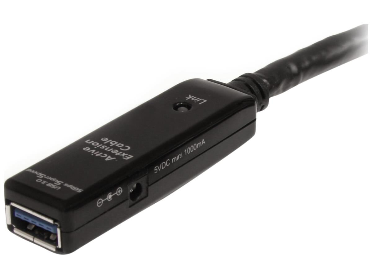 Startech.Com 32.8 Ft Active Usb 3.0 Extension Cable With Ac Power