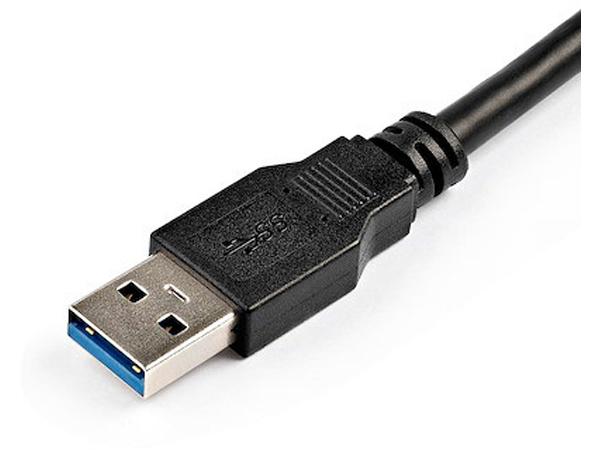Cable de extensión USB 3.0 de alta velocidad Startech.Com de 2 m, color negro, de A a A