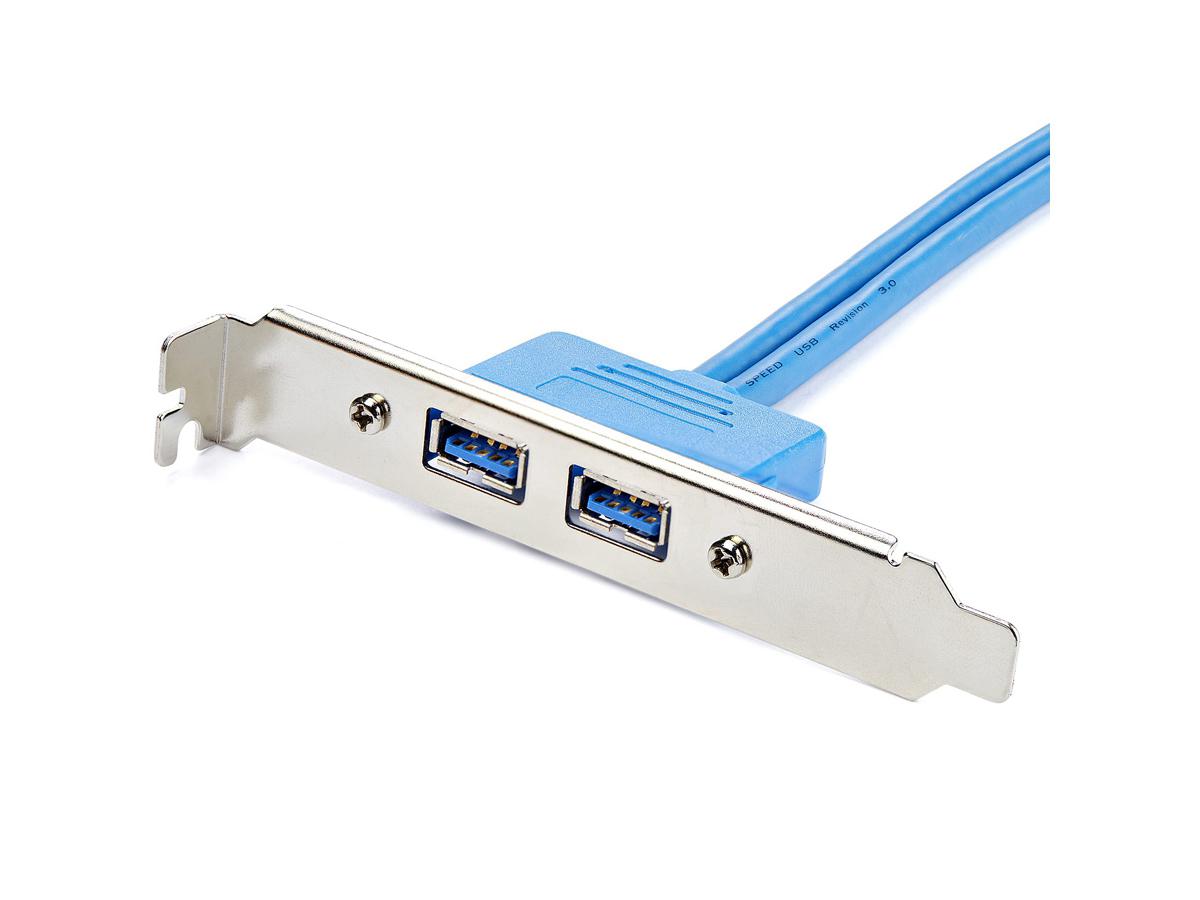 Adaptador de ranura hembra USB 3.0 A de 2 puertos Startech.Com - USB 3.0