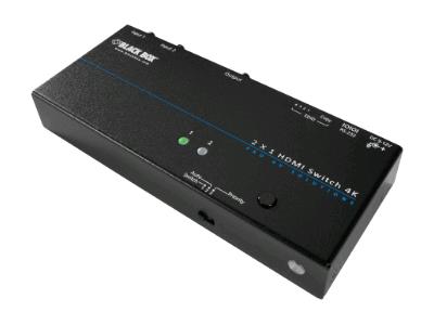 Conmutador HDMI 4K 2 en 1 Vsw-Hdmi2X1-4K de Black Box Corp