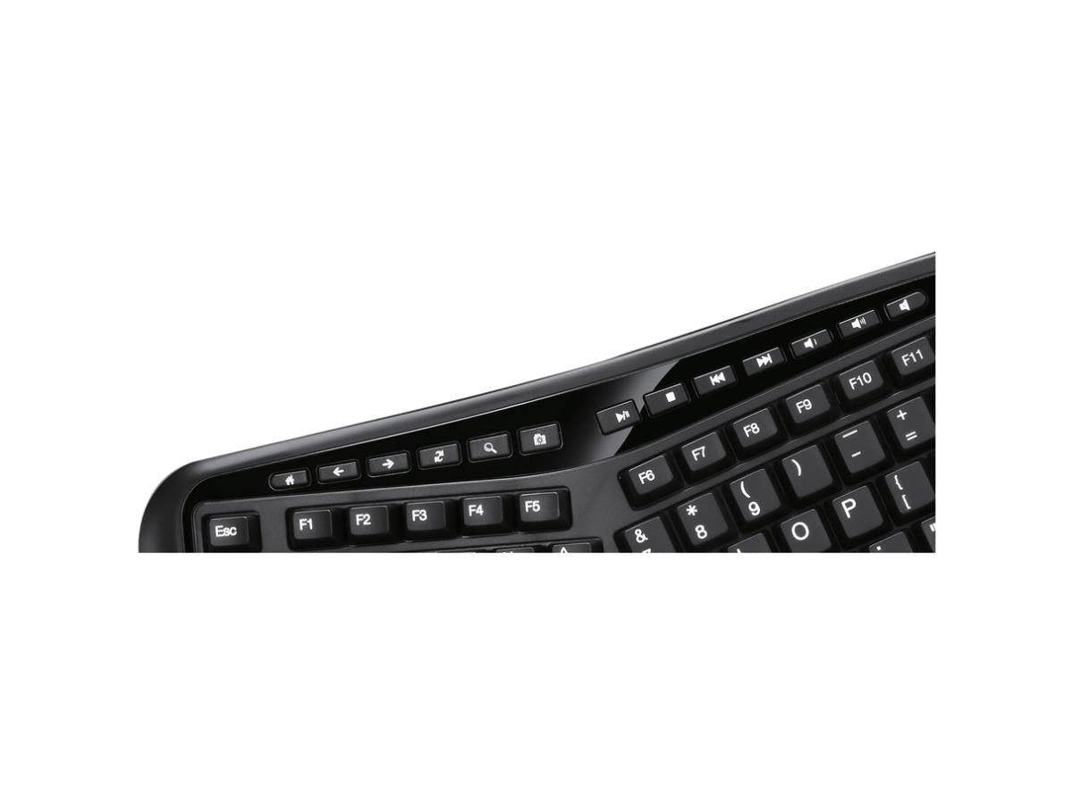 Teclado ergonómico inalámbrico Tf4500 de 2,4 GHz