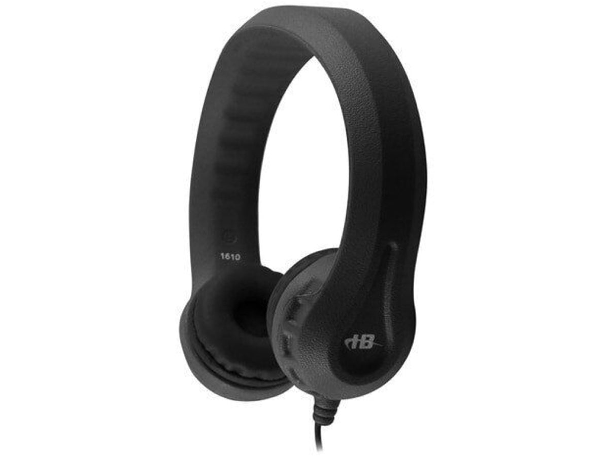 Casque audio en mousse pratiquement indestructible Vcom Flex-Phones - Noir