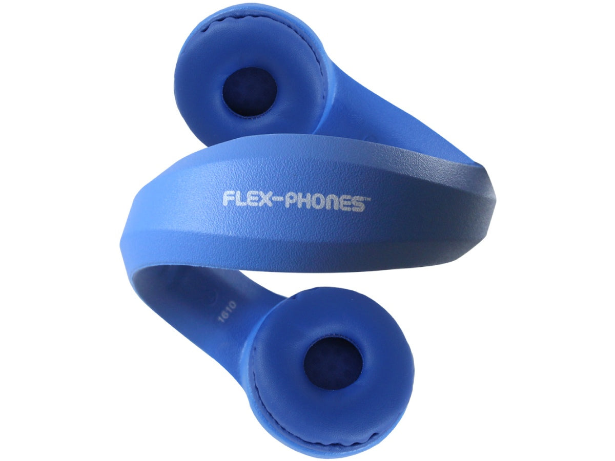 Casque audio en mousse pratiquement indestructible Vcom Flex-Phones - Bleu