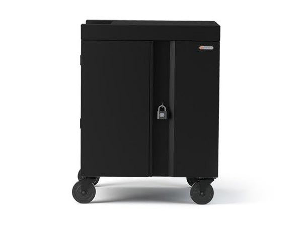 Chariot de charge Bretford Cube 36 Ac, pierre ponce noire