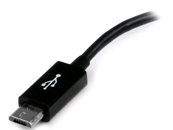 Adaptador host Micro USB a USB OTG de 5 pulgadas de Startech.Com - Micro USB Mal