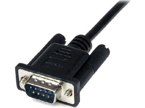 Startech.Com 1M Black Db9 Rs232 Serial Null Modem Cable F/M - Db9
