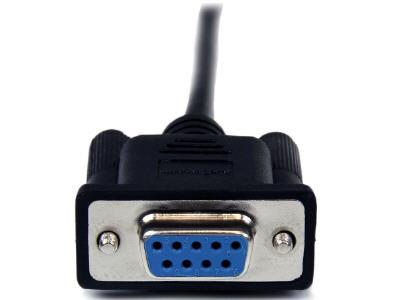 Startech.Com 1M Black Db9 Rs232 Serial Null Modem Cable F/M - Db9