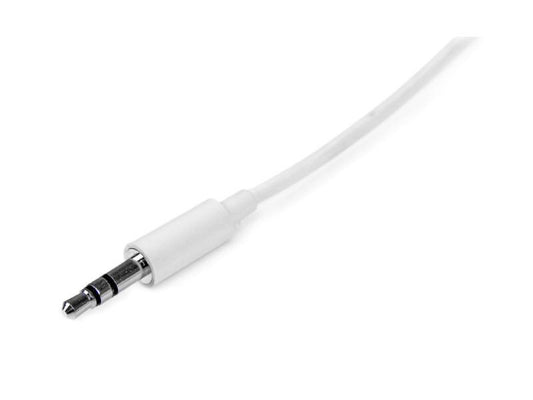 Câble audio stéréo fin blanc Startech.Com de 3 m (3,5 mm)
