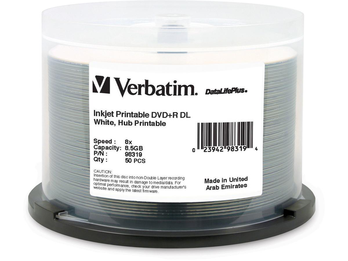 Concentrador de inyección de tinta Datalifeplus de 8,5 Gb y DVD+R