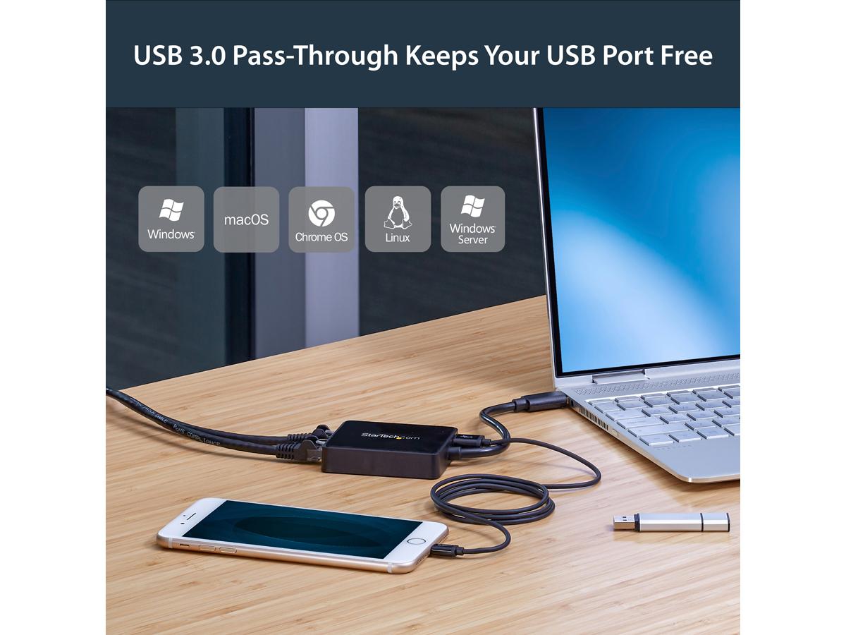 Adaptateur USB 3.0 vers Gigabit Ethernet double port Startech.Com avec USB