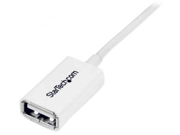 Cable alargador USB 2.0 Startech.Com blanco de 3 m - A a A - USB