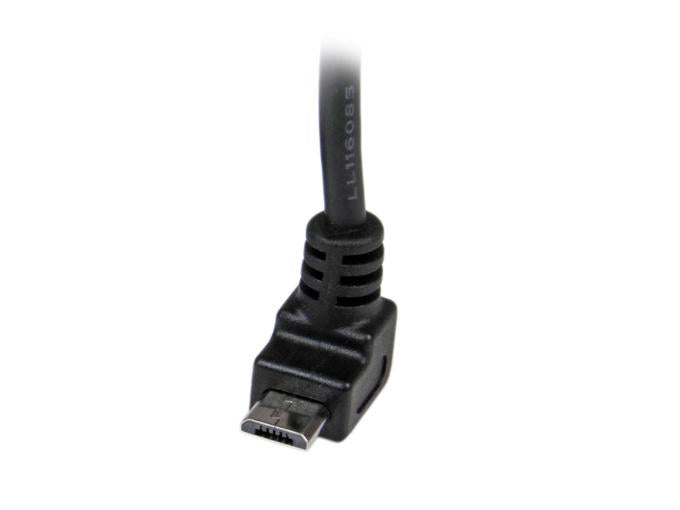 Cable Micro USB Startech.Com de 2 m (A a Micro B en ángulo ascendente)