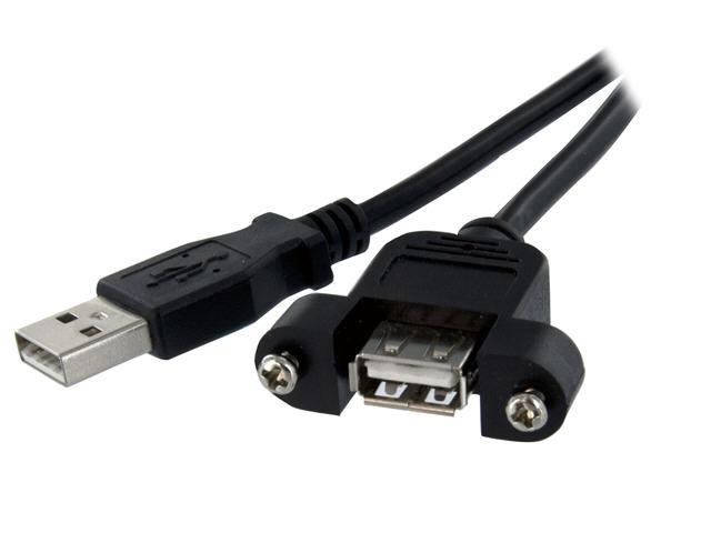 Câble USB A vers AF/M StarTech.com de 60 cm pour montage sur panneau (U)