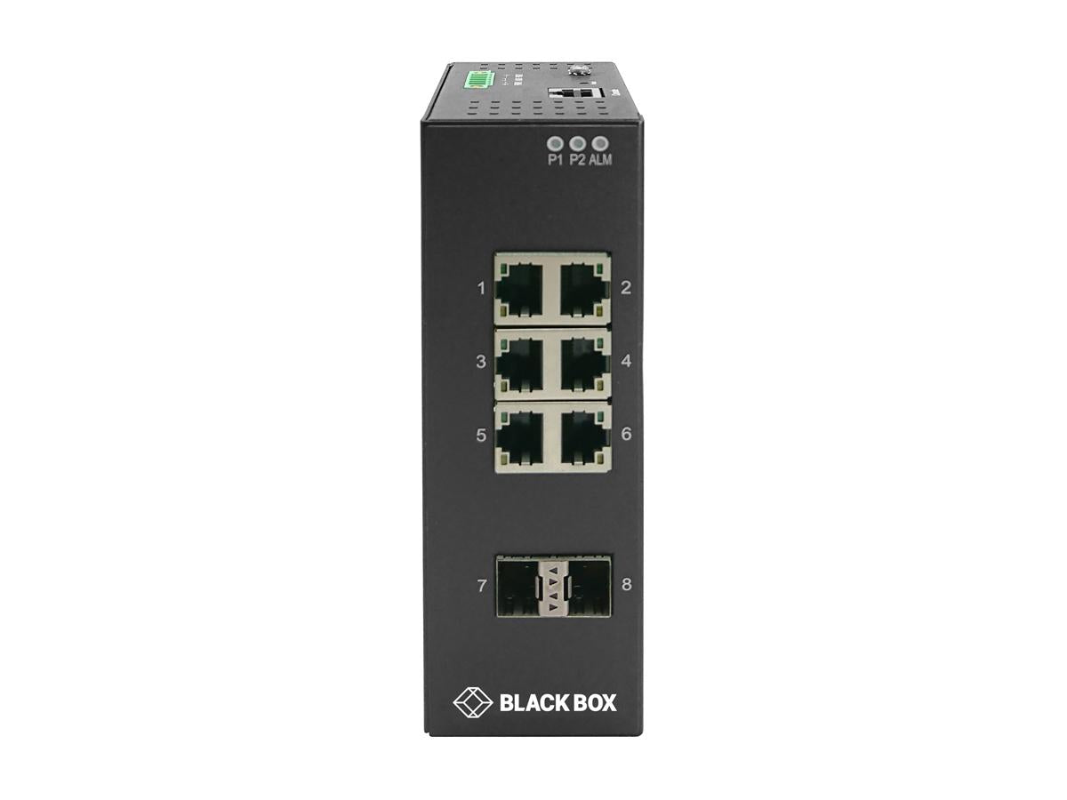 Black Box Corp 8P Ind Gig Ethernet Swtich Man Ext Temp
