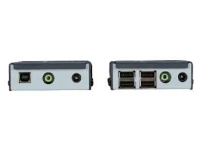 Black Box Corp KVM Ext, Dl Dvi-D, USB 2.0, Cat7