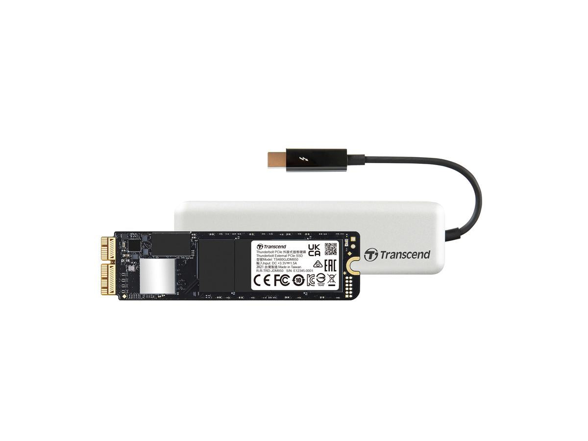 Transcend 480Gb, Nvme Pcie Ssd For Mac, Jetdrive 855,M13-M15,Enclosure