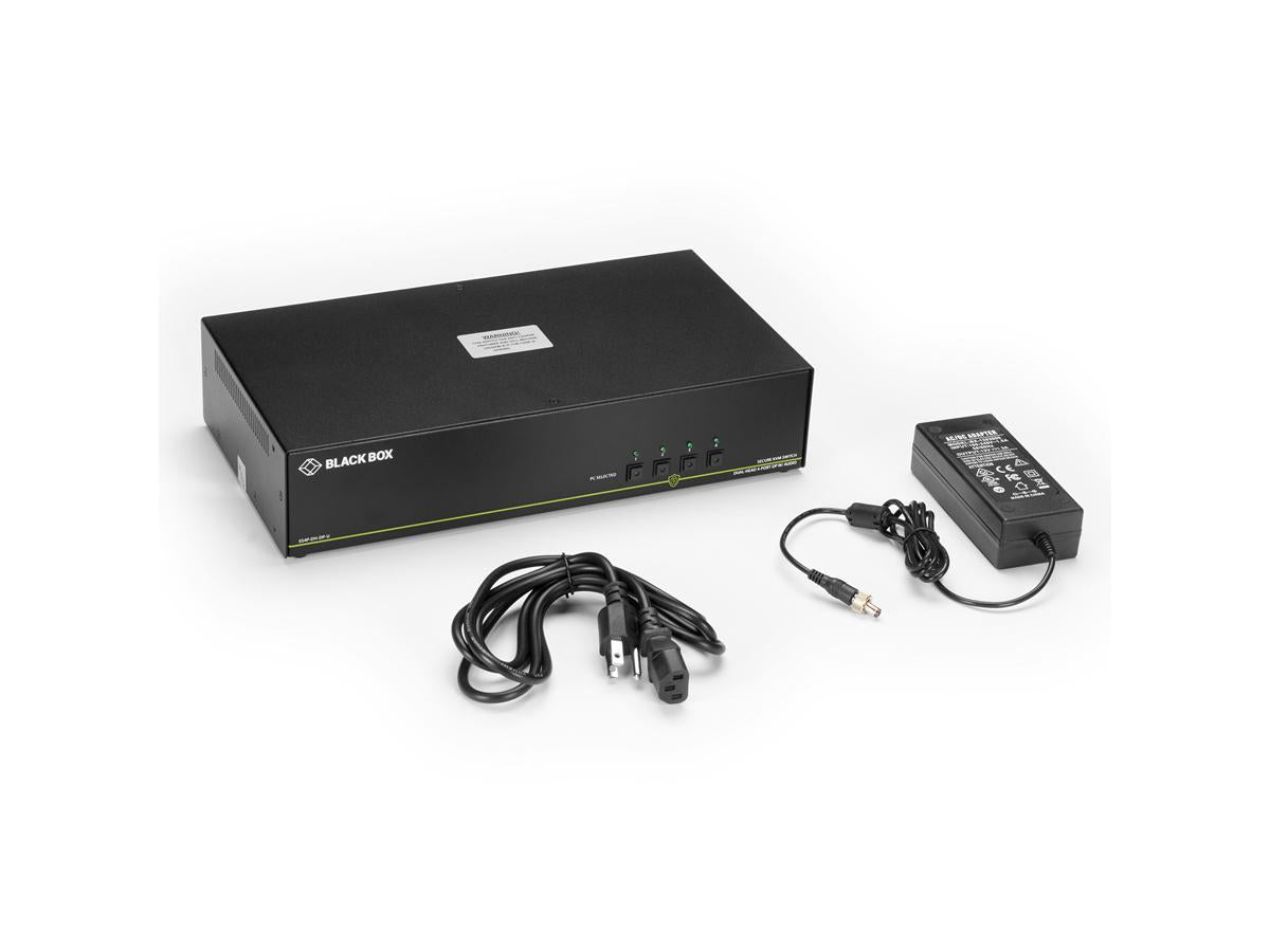 Black Box Corp Niap 3.0 Dual-Head, Displayport, 4K, 4-P