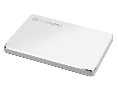 Disco duro portátil Transcend StoreJet C3S de 1 TB y 2,5 pulgadas, plateado, tipo C
