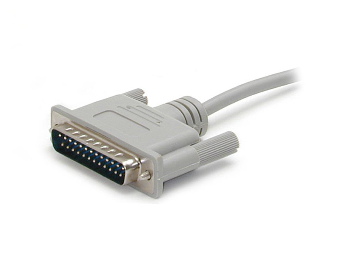 Cable de módem nulo serie DB9 a DB25 de 3 m con cableado cruzado de Startech.Com